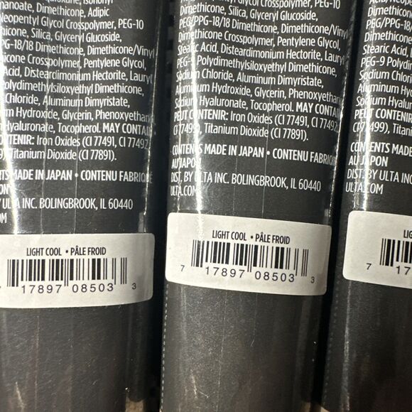 Ulta Beauty Velvet Matte Full Coverage Liquid Foundation Light Cool X 5 - Picture 3 of 3